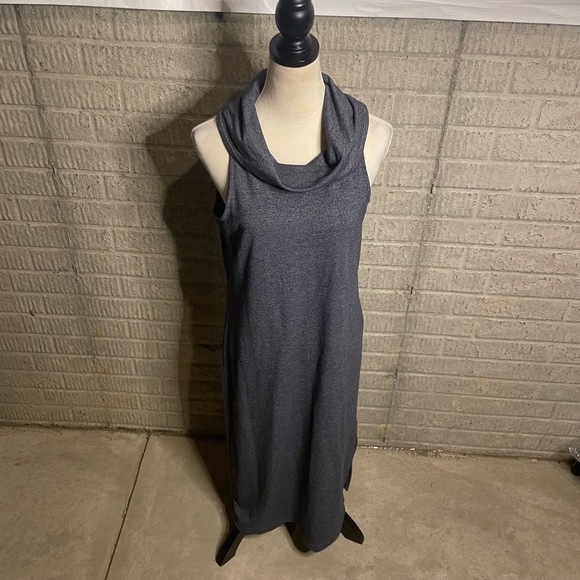 Banana Republic Dresses & Skirts - Banana Republic Charcoal Cowl Neck Maxi‎ Length Sleeveless Dress Size Medium